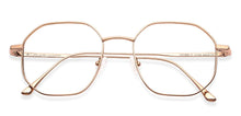 Load image into Gallery viewer, Rose Gold Hexagonal Full Rim Women Eyeglasses by John Jacobs-147403