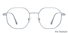 Load image into Gallery viewer, Blue Hexagonal Full Rim Unisex Eyeglasses by John Jacobs-147405