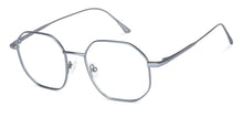 Load image into Gallery viewer, Blue Hexagonal Full Rim Unisex Eyeglasses by John Jacobs-147405