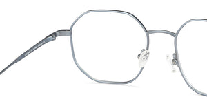 Blue Hexagonal Full Rim Unisex Eyeglasses by John Jacobs-147405