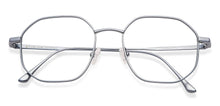 Load image into Gallery viewer, Blue Hexagonal Full Rim Unisex Eyeglasses by John Jacobs-147405