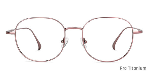Purple Round Full Rim Women Eyeglasses by John Jacobs-147407