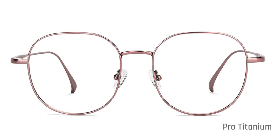 Purple Round Full Rim Women Eyeglasses by John Jacobs-147407