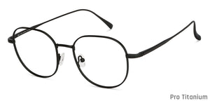 Black Round Full Rim Unisex Eyeglasses by John Jacobs-147408