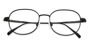 Black Round Full Rim Unisex Eyeglasses by John Jacobs-147408