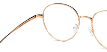 Load image into Gallery viewer, Gold Round Full Rim Unisex Eyeglasses by John Jacobs-147409