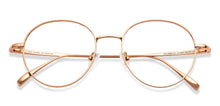 Load image into Gallery viewer, Gold Round Full Rim Unisex Eyeglasses by John Jacobs-147409