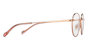 Gold Round Full Rim Unisex Eyeglasses by John Jacobs-147456