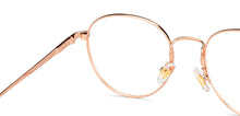 Load image into Gallery viewer, Gold Round Full Rim Unisex Eyeglasses by John Jacobs-147456