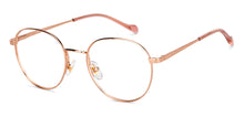 Load image into Gallery viewer, Gold Round Full Rim Unisex Eyeglasses by John Jacobs-147456