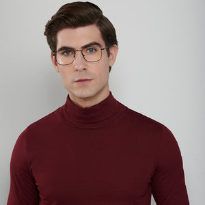 Black Rectangle Full Rim Unisex Eyeglasses by John Jacobs JJ-147463