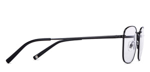 Black Rectangle Full Rim Unisex Eyeglasses by John Jacobs JJ-147463