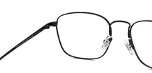 Load image into Gallery viewer, Black Rectangle Full Rim Unisex Eyeglasses by John Jacobs JJ-147463