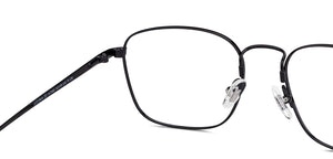 Black Rectangle Full Rim Unisex Eyeglasses by John Jacobs JJ-147463
