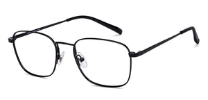 Black Rectangle Full Rim Unisex Eyeglasses by John Jacobs JJ-147463