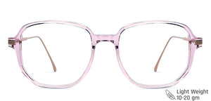 Purple Square Full Rim Women Eyeglasses by John Jacobs-147578