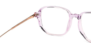 Purple Square Full Rim Women Eyeglasses by John Jacobs-147578