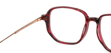 Load image into Gallery viewer, Red Square Full Rim Women Eyeglasses by John Jacobs-147580