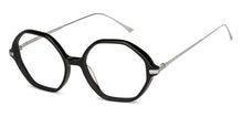 Load image into Gallery viewer, Black Hexagonal Full Rim Unisex Eyeglasses by John Jacobs-147586