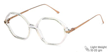 Load image into Gallery viewer, Transparent Hexagonal Full Rim Women Eyeglasses by John Jacobs-147587