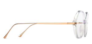 Transparent Hexagonal Full Rim Women Eyeglasses by John Jacobs-147587