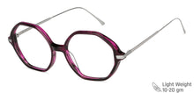 Load image into Gallery viewer, Purple Hexagonal Full Rim Women Eyeglasses by John Jacobs-147589