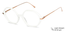 Load image into Gallery viewer, White Hexagonal Full Rim Women Eyeglasses by John Jacobs-147590
