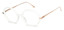 Load image into Gallery viewer, White Hexagonal Full Rim Women Eyeglasses by John Jacobs-147590