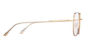 Gold Hexagonal Full Rim Unisex Eyeglasses by John Jacobs-147607