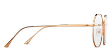 Load image into Gallery viewer, Gold Hexagonal Full Rim Unisex Eyeglasses by John Jacobs-147609