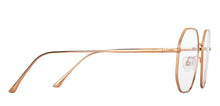 Load image into Gallery viewer, Gold Hexagonal Full Rim Unisex Eyeglasses by John Jacobs-147623