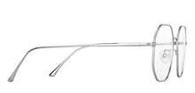 Load image into Gallery viewer, Silver Hexagonal Full Rim Unisex Eyeglasses by John Jacobs-147624