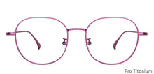 Load image into Gallery viewer, Purple Round Full Rim Women Eyeglasses by John Jacobs-147628