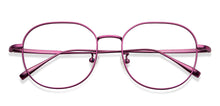 Load image into Gallery viewer, Purple Round Full Rim Women Eyeglasses by John Jacobs-147628
