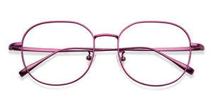 Purple Round Full Rim Women Eyeglasses by John Jacobs-147628