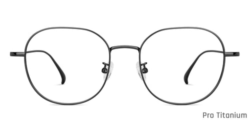 Gunmetal Hexagonal Full Rim Unisex Eyeglasses by John Jacobs-147629