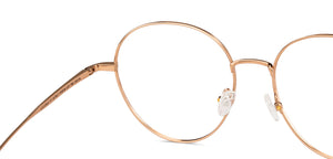 Copper Round Full Rim Unisex Eyeglasses by John Jacobs-147617