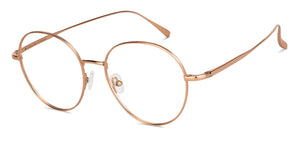Copper Round Full Rim Unisex Eyeglasses by John Jacobs-147617