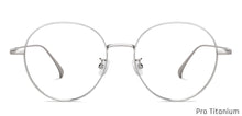 Load image into Gallery viewer, Silver Round Full Rim Unisex Eyeglasses by John Jacobs-147631