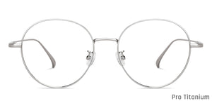 Silver Round Full Rim Unisex Eyeglasses by John Jacobs-147631