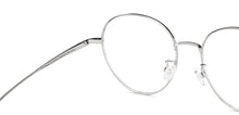 Load image into Gallery viewer, Silver Round Full Rim Unisex Eyeglasses by John Jacobs-147631