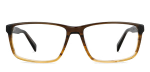Brown Rectangle Full Rim Unisex Eyeglasses by John Jacobs-148293
