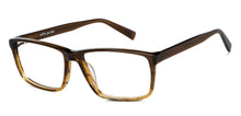 Load image into Gallery viewer, Brown Rectangle Full Rim Unisex Eyeglasses by John Jacobs-148293
