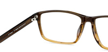 Load image into Gallery viewer, Brown Rectangle Full Rim Unisex Eyeglasses by John Jacobs-148293