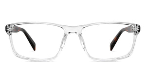 Transparent Rectangle Full Rim Unisex Eyeglasses by John Jacobs-148294