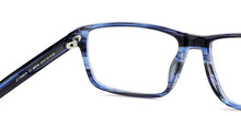 Load image into Gallery viewer, Blue Rectangle Full Rim Unisex Eyeglasses by John Jacobs-148296