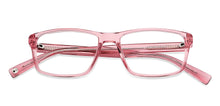 Load image into Gallery viewer, Pink Rectangle Full Rim Unisex Eyeglasses by John Jacobs-148299