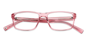 Pink Rectangle Full Rim Unisex Eyeglasses by John Jacobs-148299