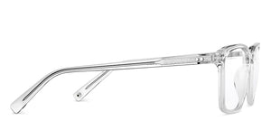 Transparent Rectangle Full Rim Unisex Eyeglasses by John Jacobs-148306