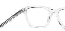 Load image into Gallery viewer, Transparent Rectangle Full Rim Unisex Eyeglasses by John Jacobs-148306